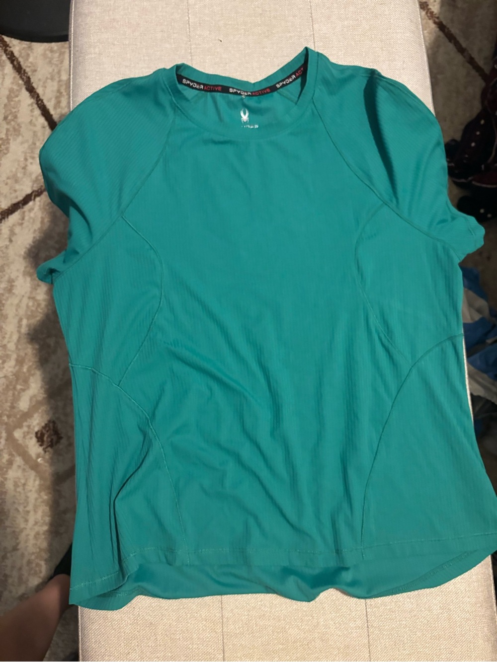 Spyder Teal Short Sleeve Performance Tee